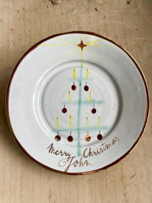 PERSONALIZED CHRISTMAS CAKE PLATE
