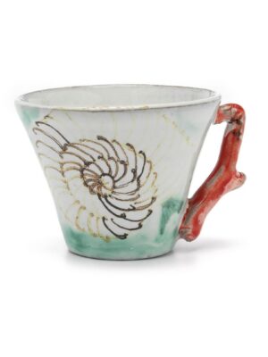 ESPRESSO CUP CORAL WITH CATERPILLAR