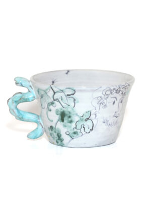 TEA CUP WITH SNAKE LARGE