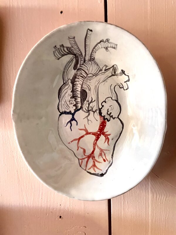 Real Heart Plate oval