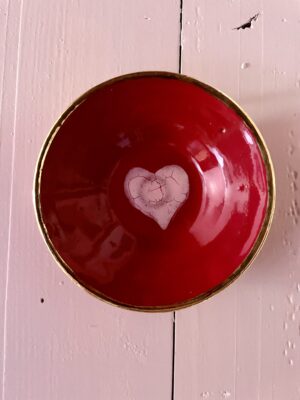 Pink heart Plate mini