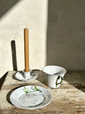 Christmas Kiss Candlestick