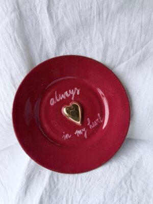 ALWAYS IN MY HEART CAKE PLATE